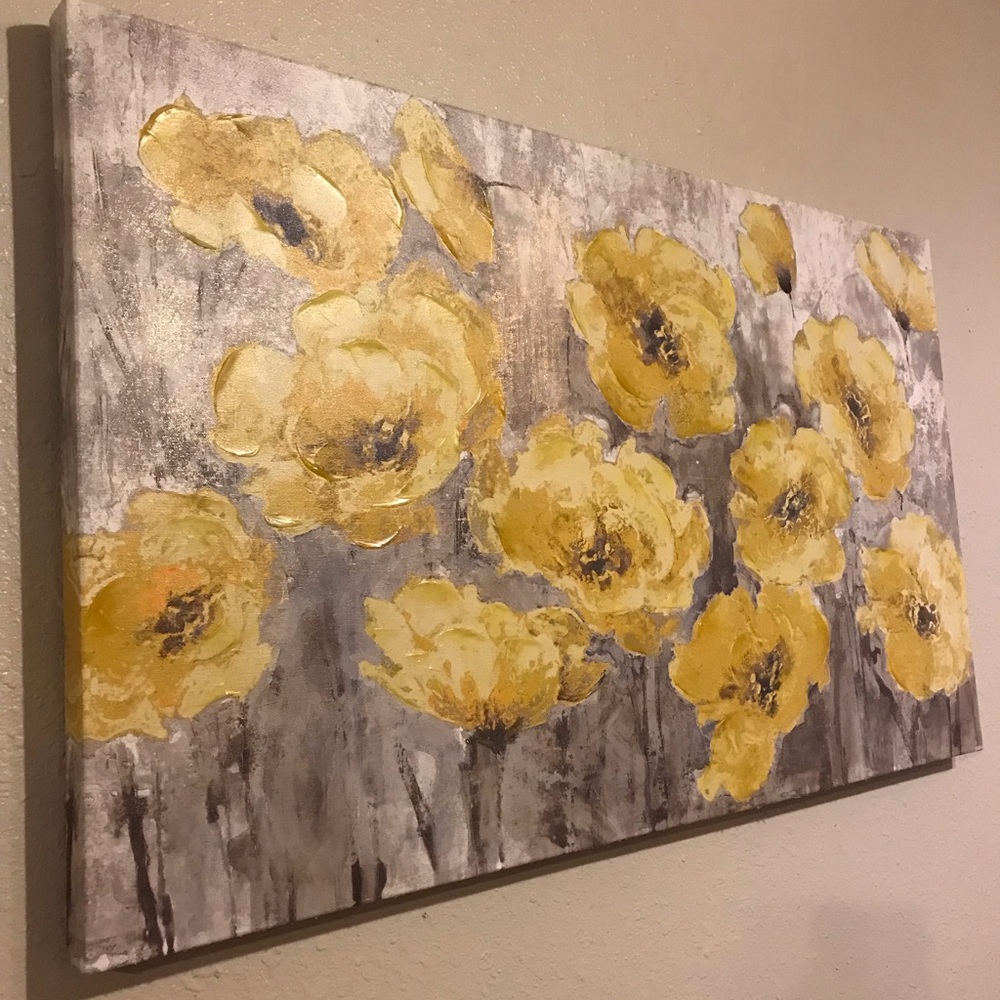 36x24 yellow floral picture